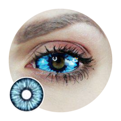 Cherie Lentilles Sweety Blue Sclera - Blue Elf