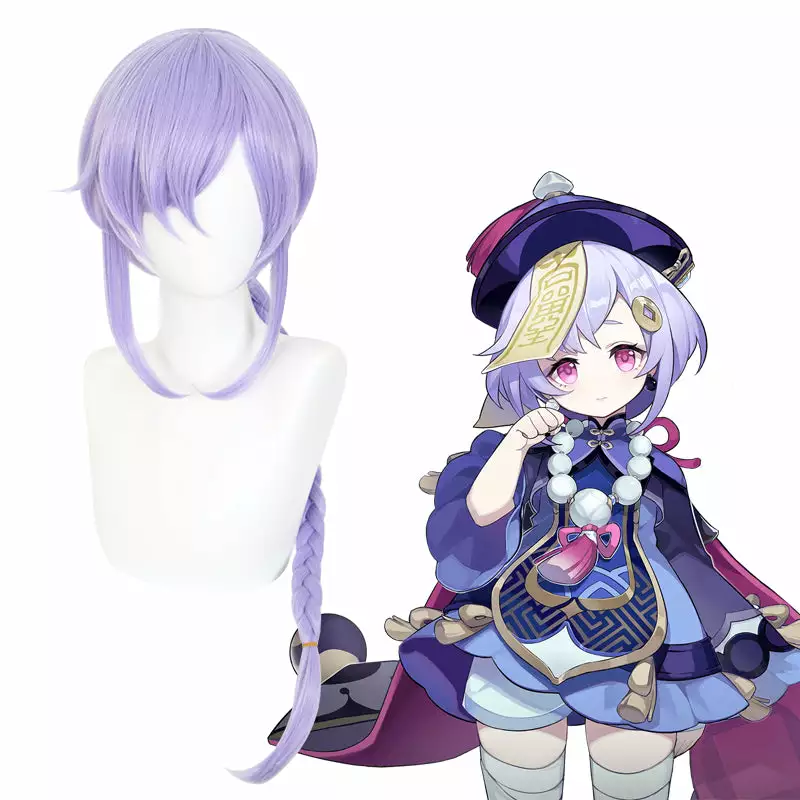 Anime Cosplay Perruque Cosplay - Genshin Impact Qiqi 1 Anime Cosplay Perruque Cosplay - Genshin Impact Qiqi