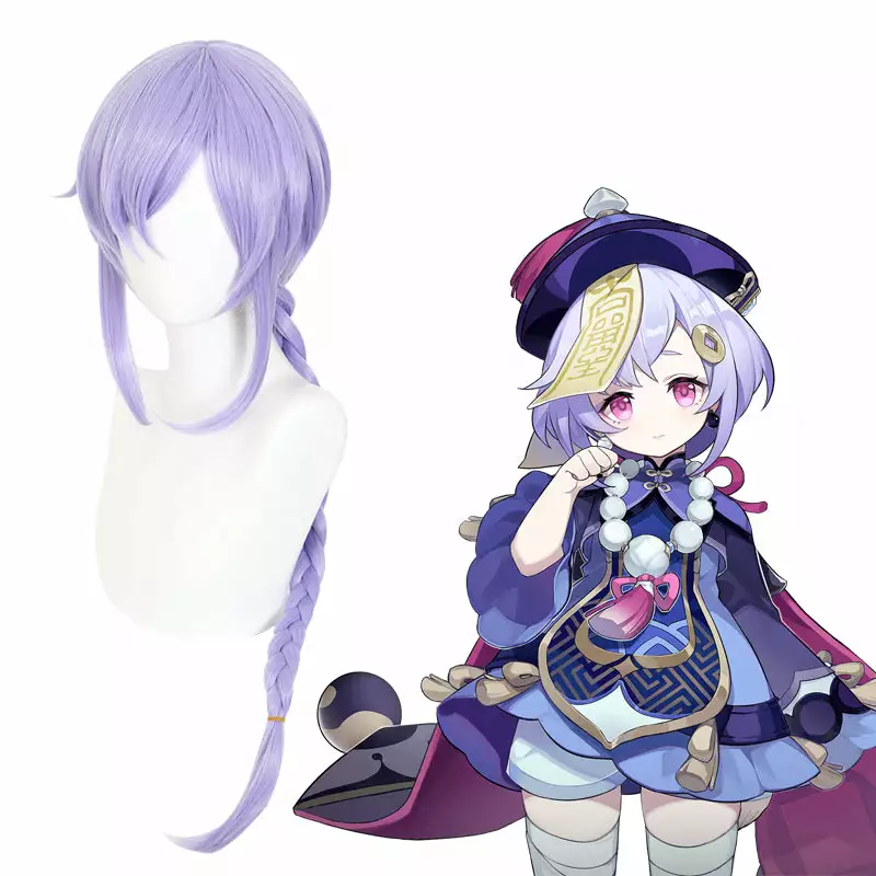 Anime Cosplay Perruque Cosplay - Genshin Impact Qiqi 3 Anime Cosplay Perruque Cosplay - Genshin Impact Qiqi – Image 3