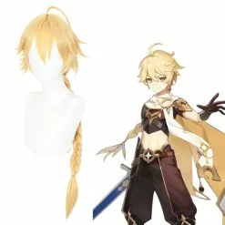 Anime Cosplay Perruque Cosplay - Genshin Impact Traveler Aether
