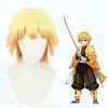 Anime Cosplay Perruque Cosplay - Demon Slayer Agatsuma Zenitsu (Orange Clair)