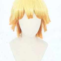 Anime Cosplay Perruque Cosplay - Demon Slayer Agatsuma Zenitsu (Orange Clair) -Promos Anime Boutique CS 471B c