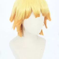 Anime Cosplay Perruque Cosplay - Demon Slayer Agatsuma Zenitsu (Orange Clair) -Promos Anime Boutique CS 471B e