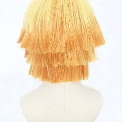 Anime Cosplay Perruque Cosplay - Demon Slayer Agatsuma Zenitsu (Orange Clair) -Promos Anime Boutique CS 471B f