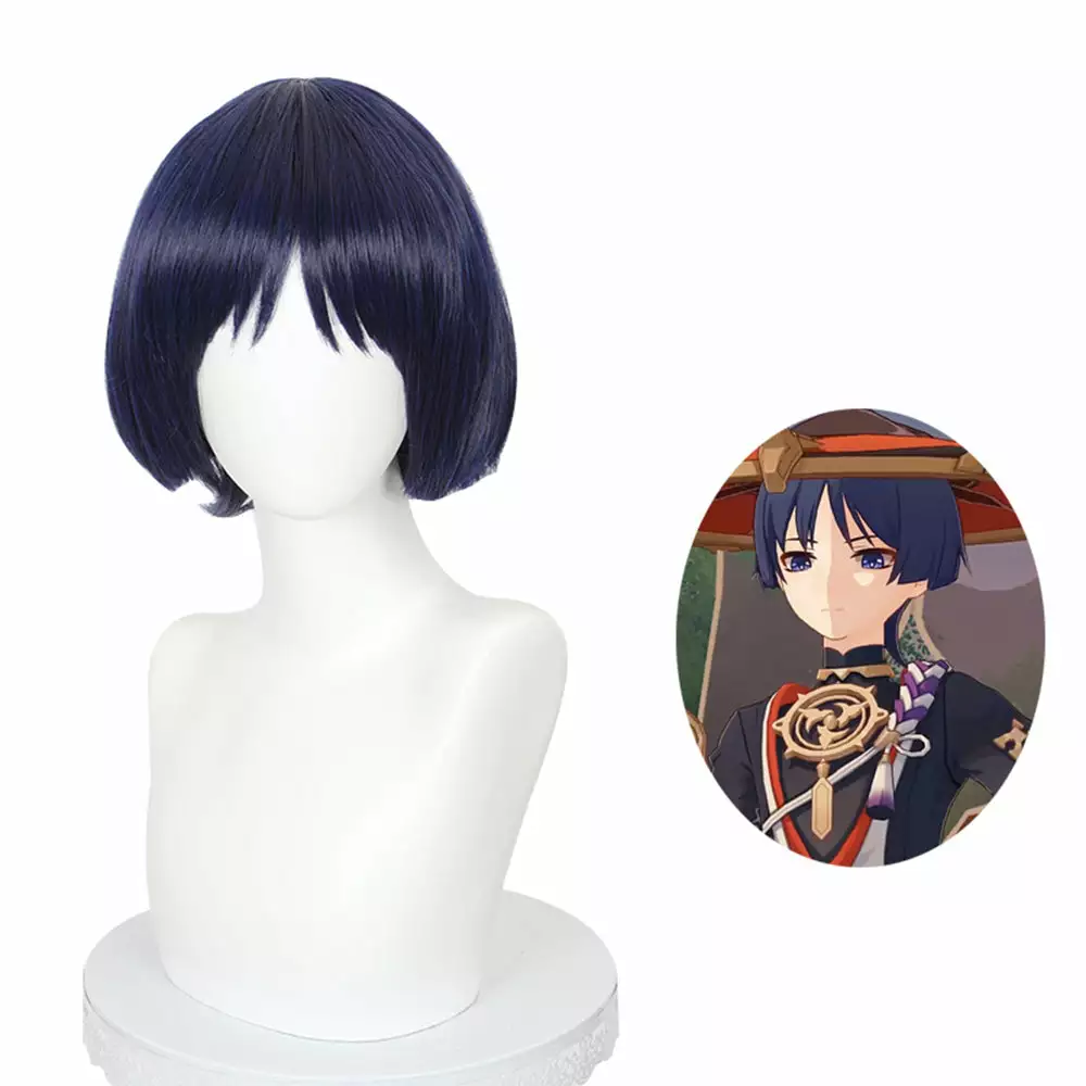 Anime Cosplay Perruque Cosplay - Genshin Impact Scaramouche 1 Anime Cosplay Perruque Cosplay - Genshin Impact Scaramouche