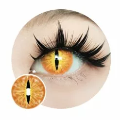 Cherie Sweety Crazy Orange Demon Eye / Cat Eye (Nouveau)