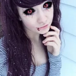 Fantasmagorique Phantasee Rouge Noir Sclera Contacts Tokyo Ghoul - Red Ghoul/Gremlin -Promos Anime Boutique Phantasee Sclera Gremlin pinkmutie b