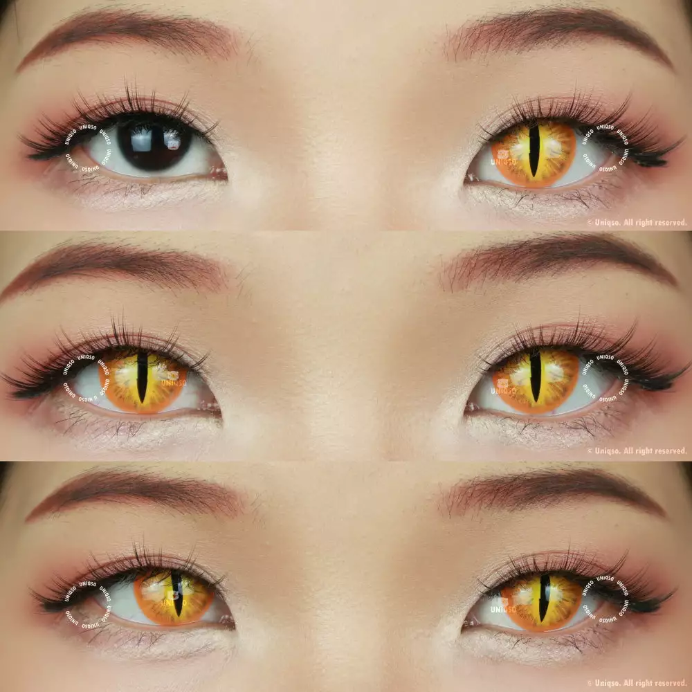 Cherie Sweety Crazy Orange Demon Eye / Cat Eye (Nouveau) 2 Cherie Sweety Crazy Orange Demon Eye / Cat Eye (Nouveau) – Image 2