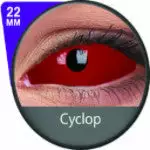 Contacts Sclérotique Rouge Flash Cyclope