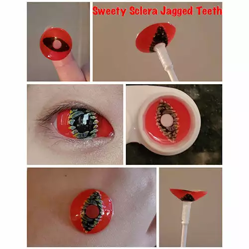 Cherie Sweety Sclera Contacts Dents Dentelées 2 Cherie Sweety Sclera Contacts Dents Dentelées – Image 2