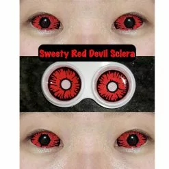 Cherie Sweety Red Sclera Contacts Devil Sclera -Promos Anime Boutique sweety k mini sclera red wizard grid