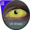 Fantasmagorique Lentille Phantasee UV Glow Jaune Sclera Amazo